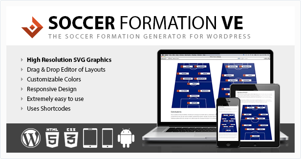 Soccer Formation VE WordPress Plugin